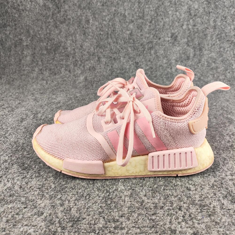 Adidas NMD R1 Shoes Mens Size 4 Pink Mesh Boost Running Sneakers G27687